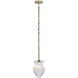 Bolsa 1 Light 8 inch Winter Brass Pendant Ceiling Light