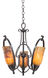 Kalco Lighting Mateo 3 Light Mini Chandelier in Heirloom Bronze 7237HB