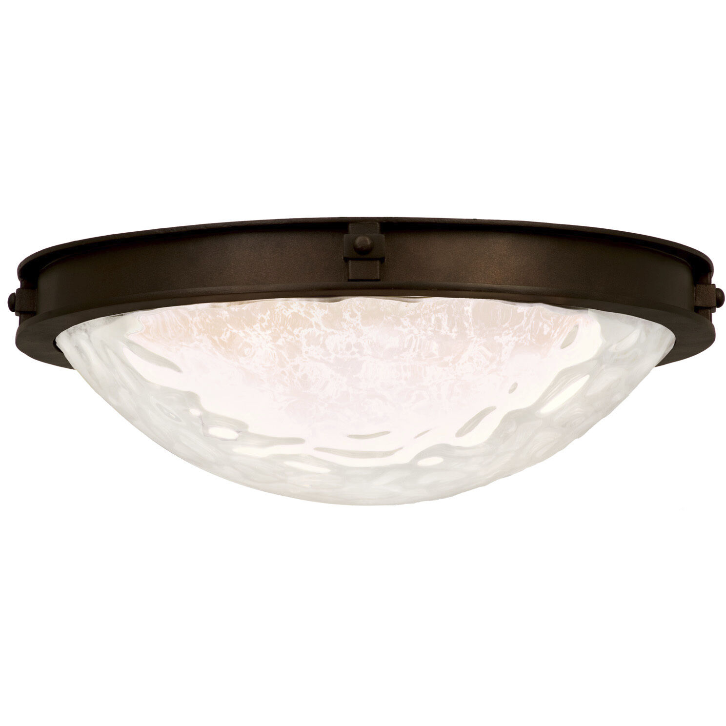 Newport 2 Light 23 inch Satin Bronze Flush Mount Ceiling Light
