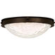 Newport 2 Light 23 inch Satin Bronze Flush Mount Ceiling Light