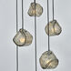 Pallina 6 Light 24 inch Satin Black Nickel Chandelier Ceiling Light in Smoked
