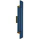 Piaga Wall Sconce Wall Light in Matte Blue and Polished Brass