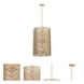 Emery 6 Light 19 inch Modern Gold Foyer Light Ceiling Light
