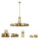 Ribbon 12 Light 36 inch Bright Gold Leaf Pendant Ceiling Light