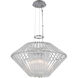 Taza 3 Light 22 inch Chrome Pendant Ceiling Light