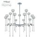 Mae LED 38 inch Chrome Chandelier Ceiling Light
