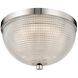 Portland LED 10 inch Polished Nickel Flush Mount Ceiling Light