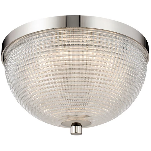 Portland Led Lighting Kalco 512141PN Portland LED 10 inch Polished Nickel Flush Mount Ceiling ...