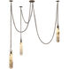 Flint 37.5 inch Winter Brass Pendant Ceiling Light