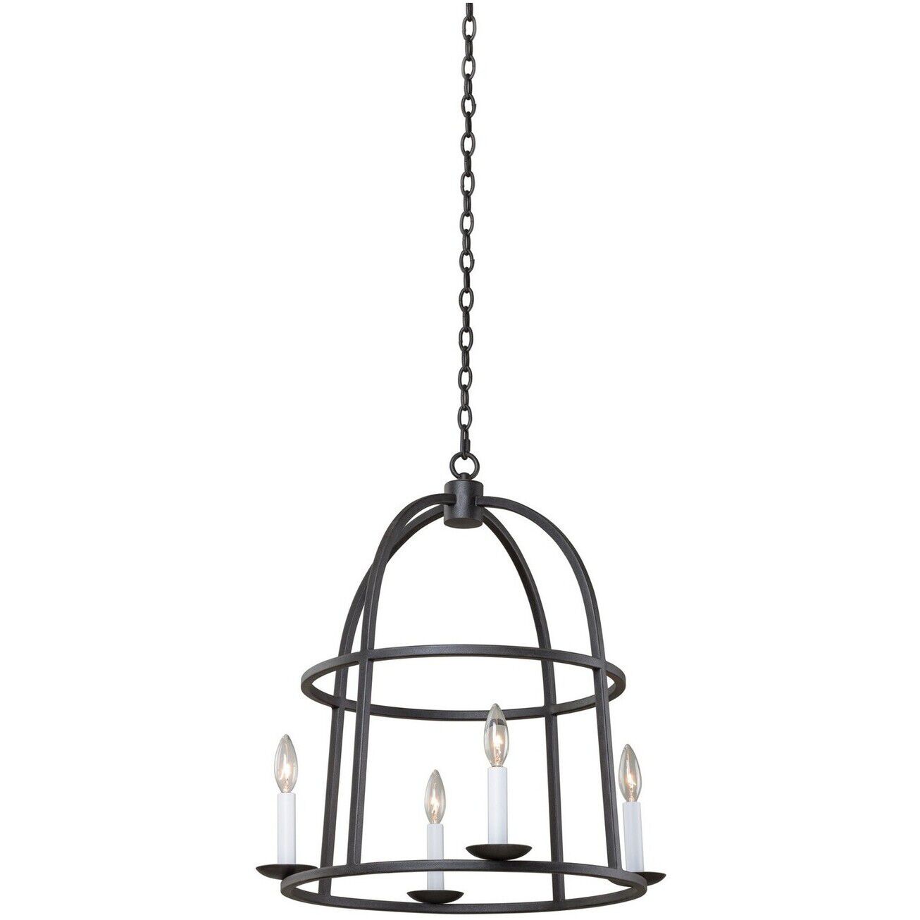 Wickenburg 4 Light 21 inch Black Iron Pendant Ceiling Light