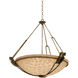 Grande 3 Light 24 inch Antique Copper Pendant Ceiling Light