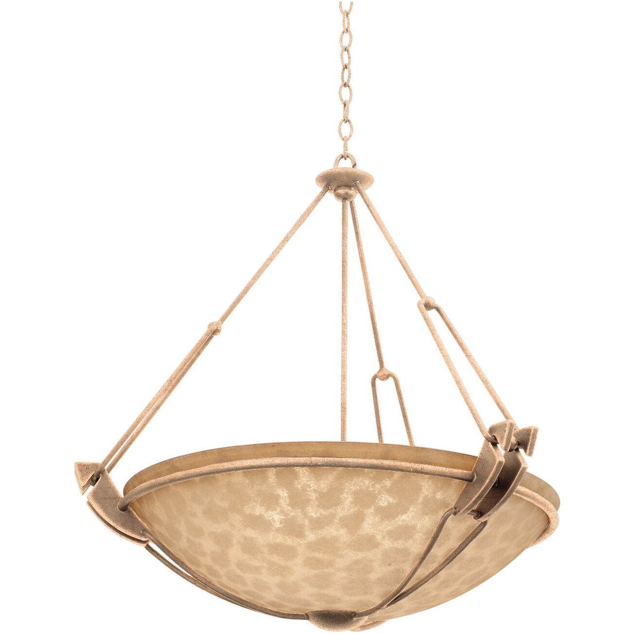 Grande 3 Light 24 inch Modern Gold Pendant Ceiling Light