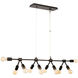 Union 10 Light 40 inch Matte Black Island Light Ceiling Light