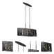 Morre 6 Light 42 inch Black Iron Island Light Ceiling Light