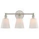 Greenwich 3 Light 20 inch Polished Nickel Bath Vanity Wall Light