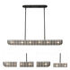 Sanibel Island Linear Ceiling Light in Matte Black