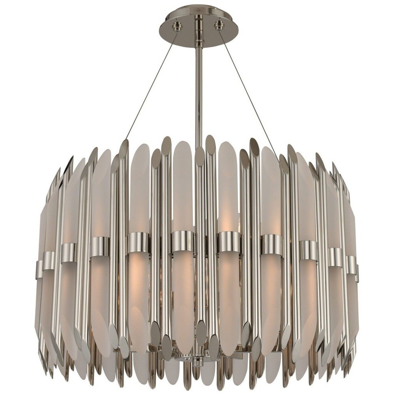 Massina 6 Light 22 inch Polished Nickel Pendant Ceiling Light