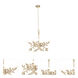 Branche 12 Light 26.5 inch Warm Ivory Chandelier Ceiling Light