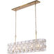 Crescent Island Light Ceiling Light in Oxidized Gold Leaf