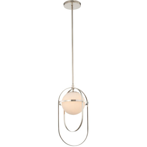 Lennox 1 Light 9 inch Polished Nickel Mini Pendant Ceiling Light