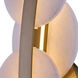 Meridian Wall Sconce Wall Light in Winter Brass