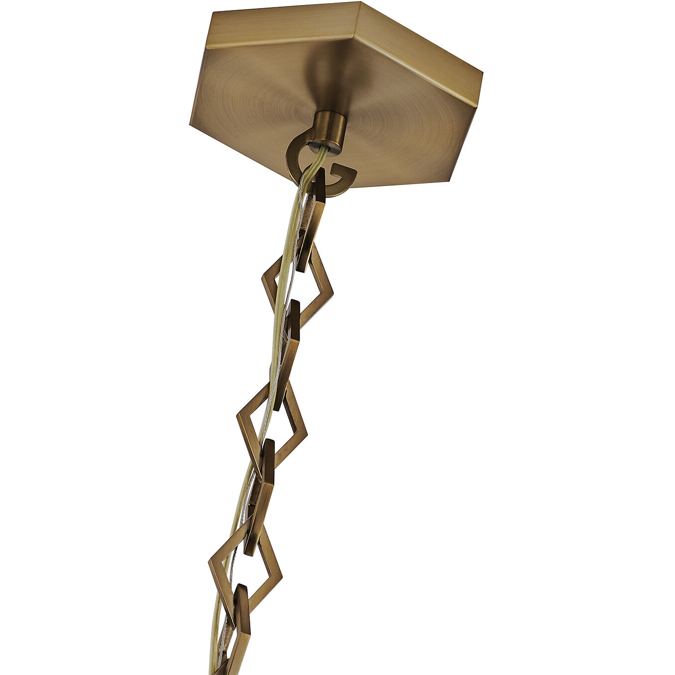 Bolsa 1 Light 6.5 inch Winter Brass Pendant Ceiling Light