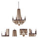 Beechwood 8 Light 26 inch Royal Mahogany Chandelier Ceiling Light