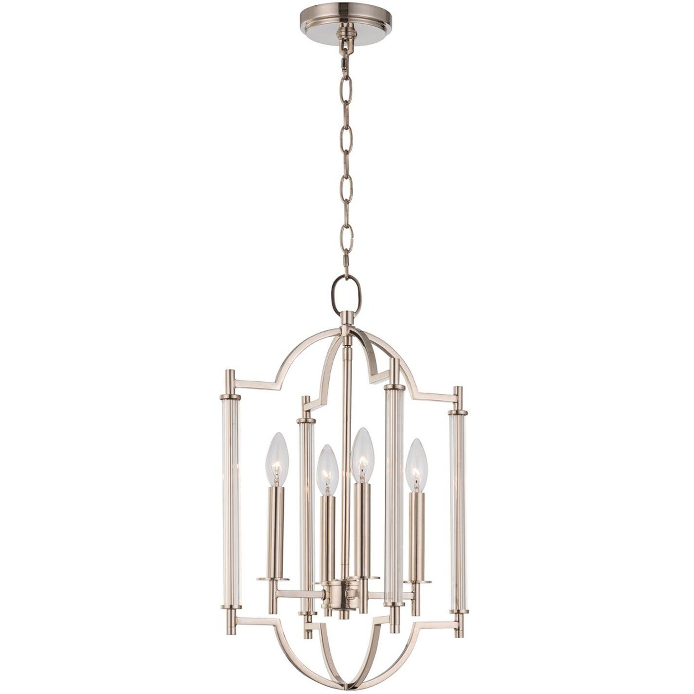 Provence 4 Light 14 inch Polished Nickel Chandelier Ceiling Light