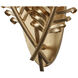 Fern 3 Light 11.5 inch Modern Gold Wall Sconce Wall Light