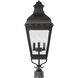 Winchester Outdoor 3 Light 29 inch Aged Iron Post Mount