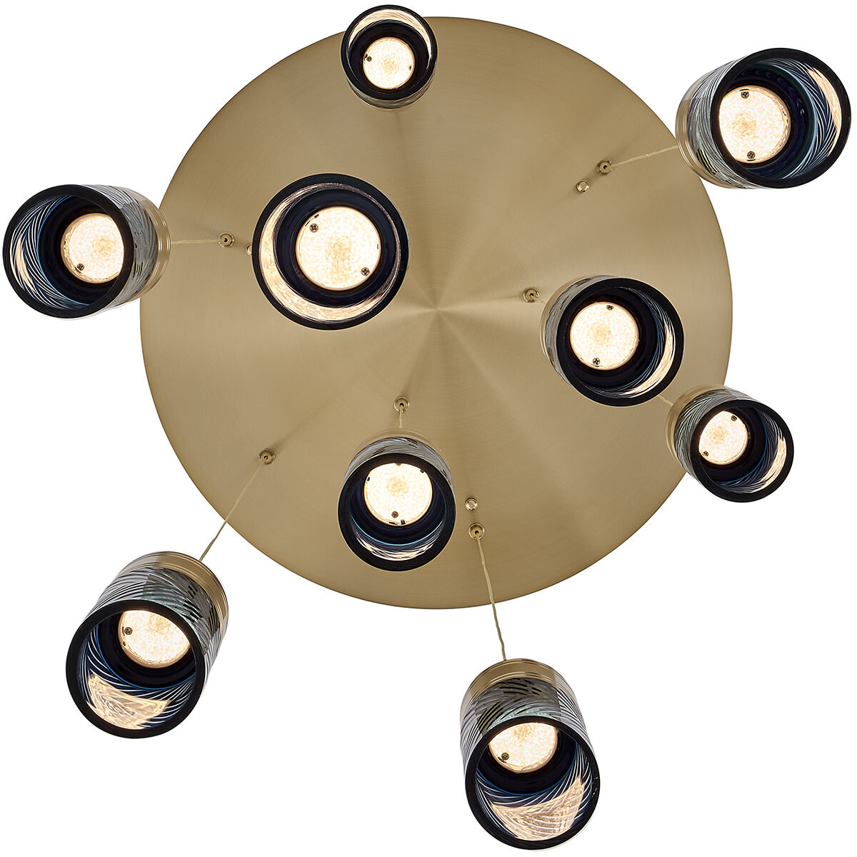 Kiriko LED 24 inch Winter Brass Chandelier Ceiling Light