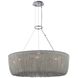 Genevieve 9 Light 28 inch Polished Nickel Pendant Ceiling Light