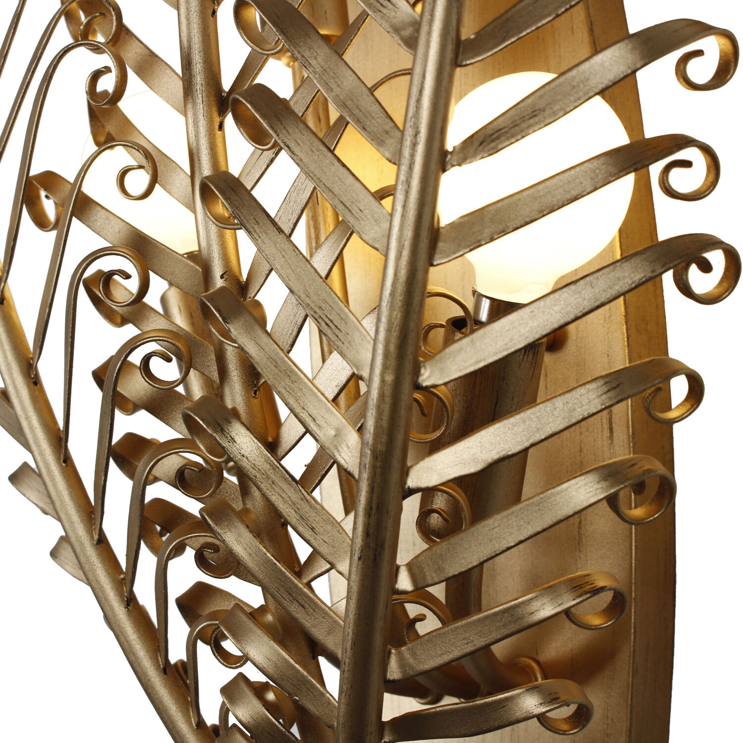 Fern 3 Light 11.5 inch Modern Gold Wall Sconce Wall Light