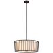 Pacifica 6 Light 24 inch Bronze Pendant Ceiling Light