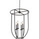Newhall 4 Light 19 inch Black Iron Foyer Light Ceiling Light