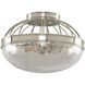 Montauk 2 Light 12 inch Polished Nickel Flush Mount Ceiling Light