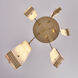 Vertical 27.5 inch Winter Brass Pendant Ceiling Light