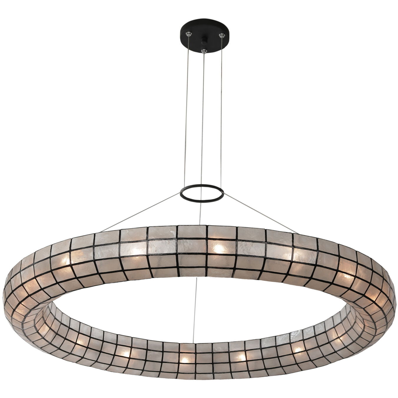Sanibel 16 Light 42 inch Matte Black Pendant Chandelier Ceiling Light