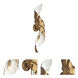 Spira 2 Light 7 inch Pearlized Antique Brass with White Wall Sconce Wall Light