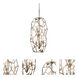 Esmeralda 6 Light 20 inch Pearlized Antique Brass Foyer Light Ceiling Light