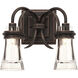 Dover LED 13 inch Antique Copper Bath Vanity Wall Light