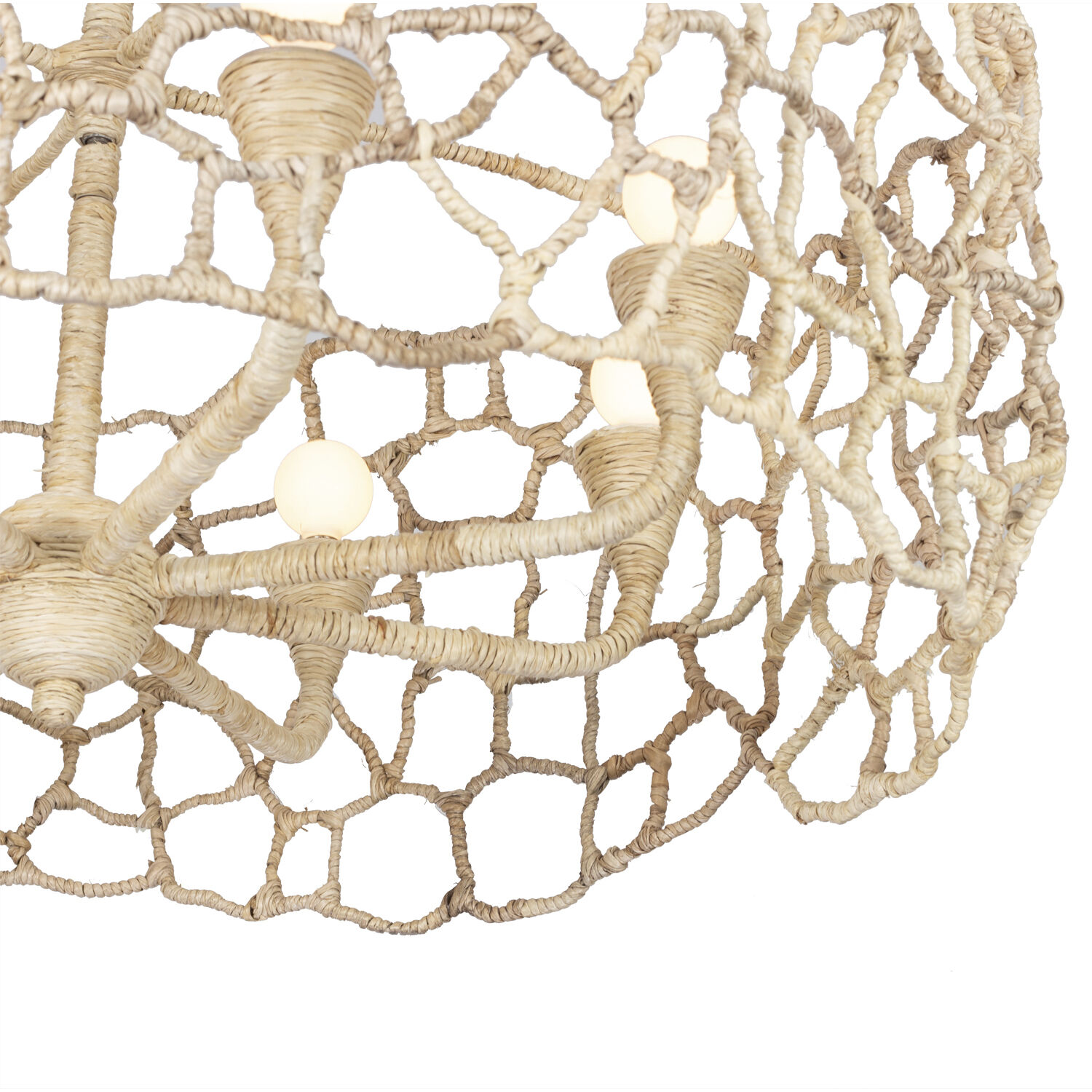 Reef 8 Light 34 inch Warm Ivory Chandelier Ceiling Light