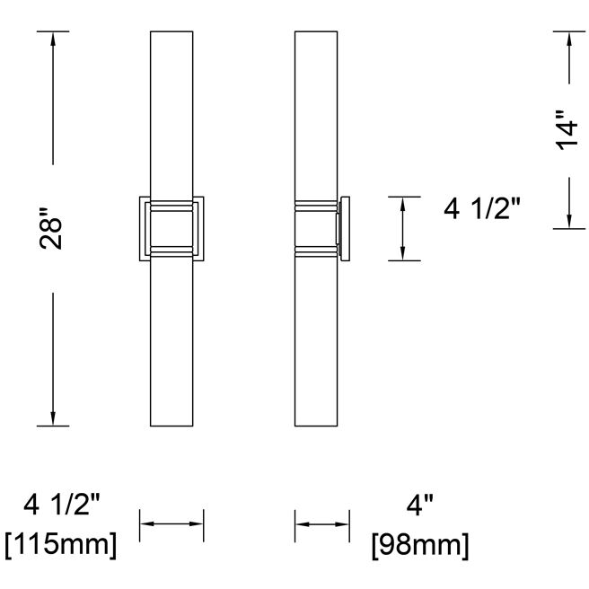 Kiriko LED 4.5 inch Winter Brass ADA Wall Sconce Wall Light