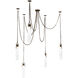 Flint 37.5 inch Winter Brass Pendant Ceiling Light