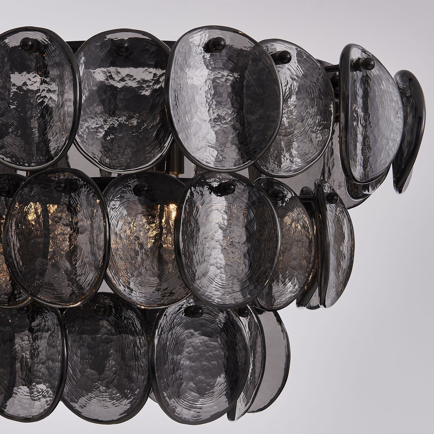 Uroko 9 Light 16 inch Black Nickel Linear Pendant Ceiling Light