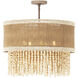 Naturale 5 Light 22 inch Jute Semi Flush Ceiling Light