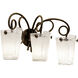 Tribecca 3 Light 24 inch Antique Copper Bath Light Wall Light in Frost (FROST)