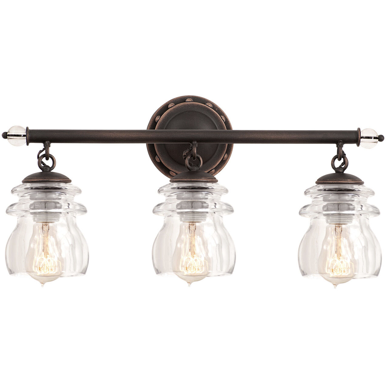 Copper bathroom store light fixtures