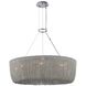 Genevieve 9 Light 28 inch Polished Nickel Pendant Ceiling Light