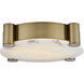 Lumba LED 21 inch Winter Brass Flush Mount Ceiling Light